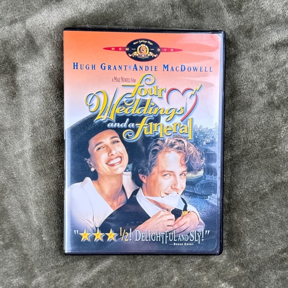 Four Weddings and a Funeral DVD Hugh Grant Andie MacDowell 1994 RomCom MGM